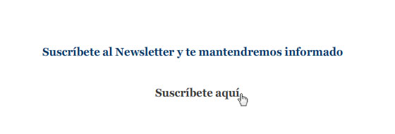 Suscribete al Newsletter